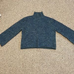 Anthropologie Moth Turtle Neck Sweater - Blue Confetti